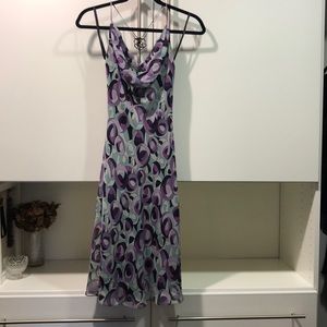 Print cocktail dress